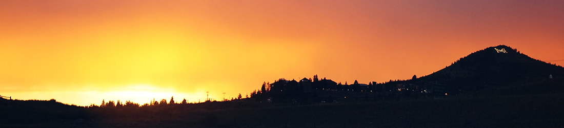 Winter scene over Butte.