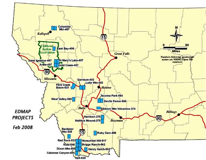 index map of EDMAP Programs