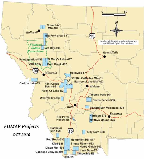 index map of EDMAP Programs