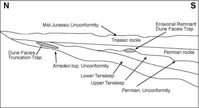 Diagram of reservoir development