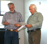 Robin McCulloch receiving LIfe Time Distinguished Researcher award