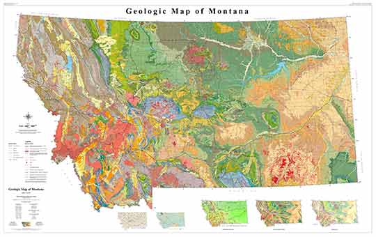map of montana state. GM 62—Geologic Map of Montana