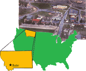 aerial view of Montana Tech Campus