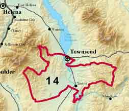 location map pruject area 14