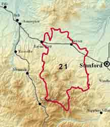 location map project area 21