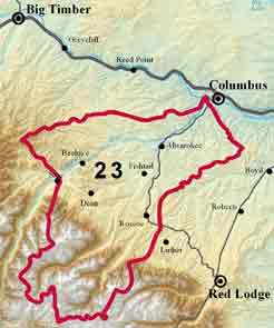 location map project area 23