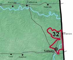 location map for project area 32