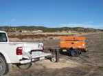 running aquifer test near Helena, Montana