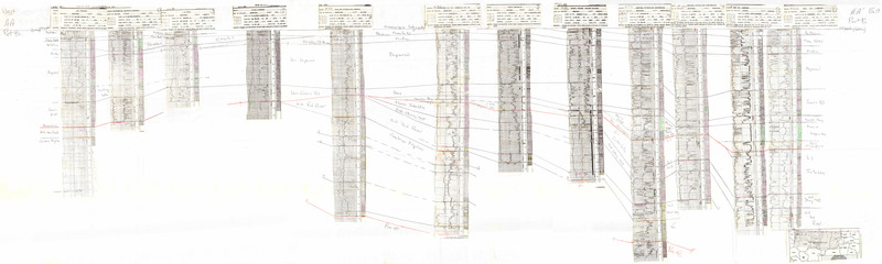 item thumbnail for Cross Section - AA To A'A' - Part B - Northern Montana - West To East- Bakken to Precambrian - 61677 (See also 61678)
