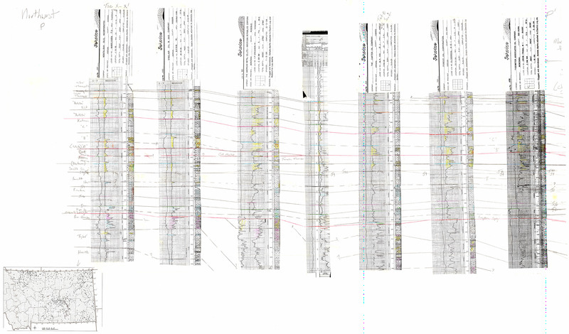 item thumbnail for Cross Section - P To P' - Northwest To Southeast - Thermopolis To Heath - 61679