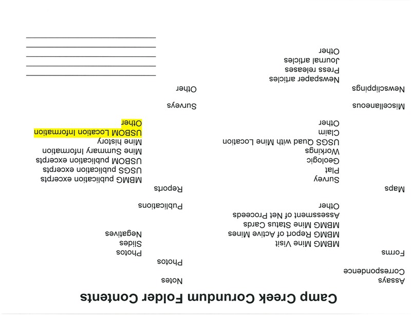 item thumbnail for Camp Creek Folder Contents