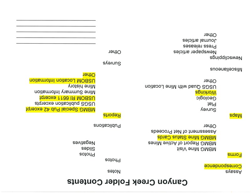 item thumbnail for Canyon Creek Folder Contents