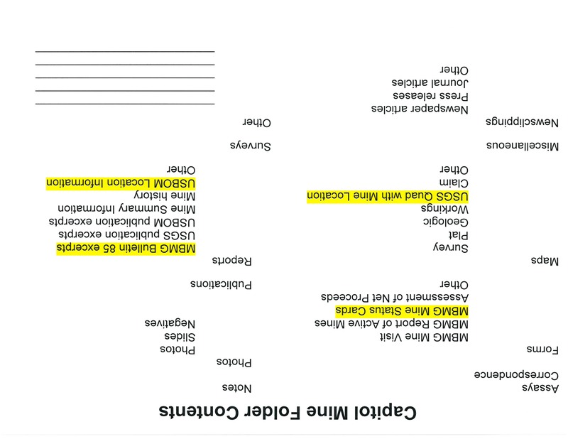 item thumbnail for Capitol Mine Folder Contents