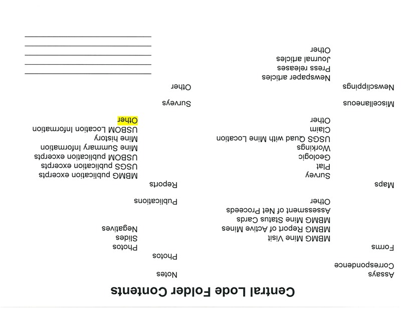 item thumbnail for Central Lode Folder Contents