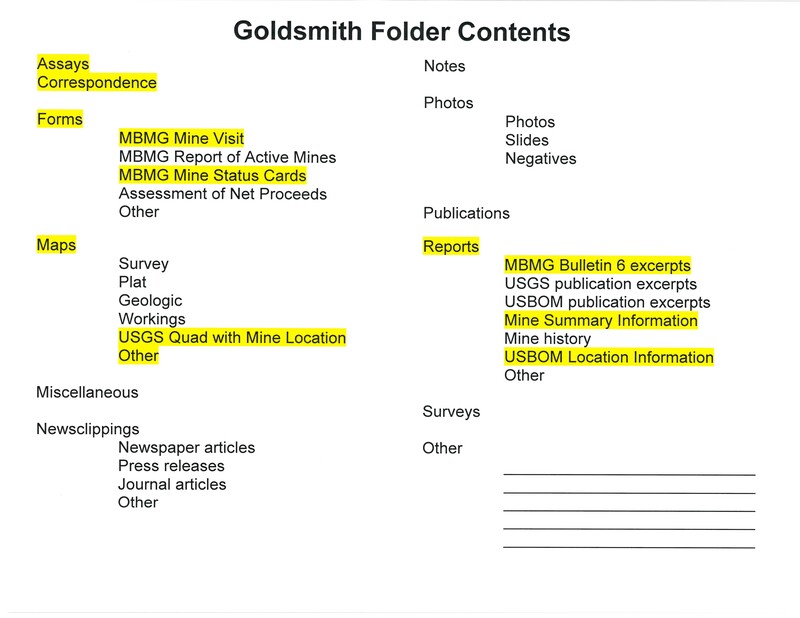 item thumbnail for Goldsmith Folder Contents