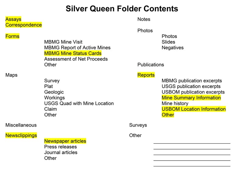 item thumbnail for Silver Queen Folder Contents