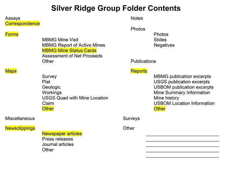 item thumbnail for Silver Ridge Group Folder Contents