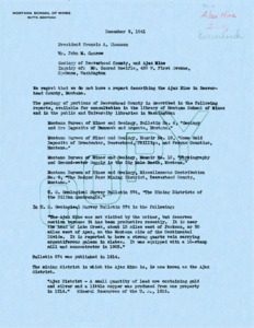 item thumbnail for Geology of Beaverhead County and Ajax Mine