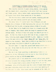 item thumbnail for Description of Mining Claims