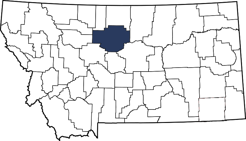 Chouteau County Map