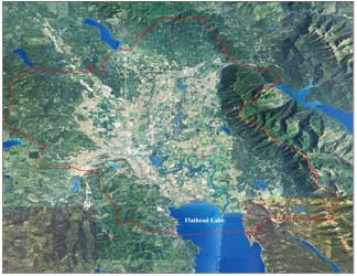 Flathead Valley Location Map