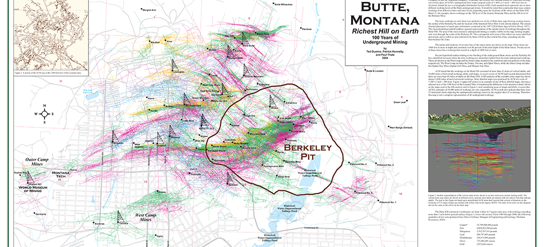 A wall map