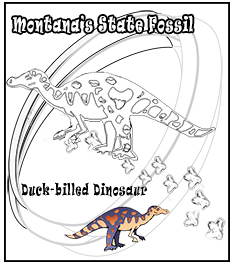 Duck-billed dinosaur