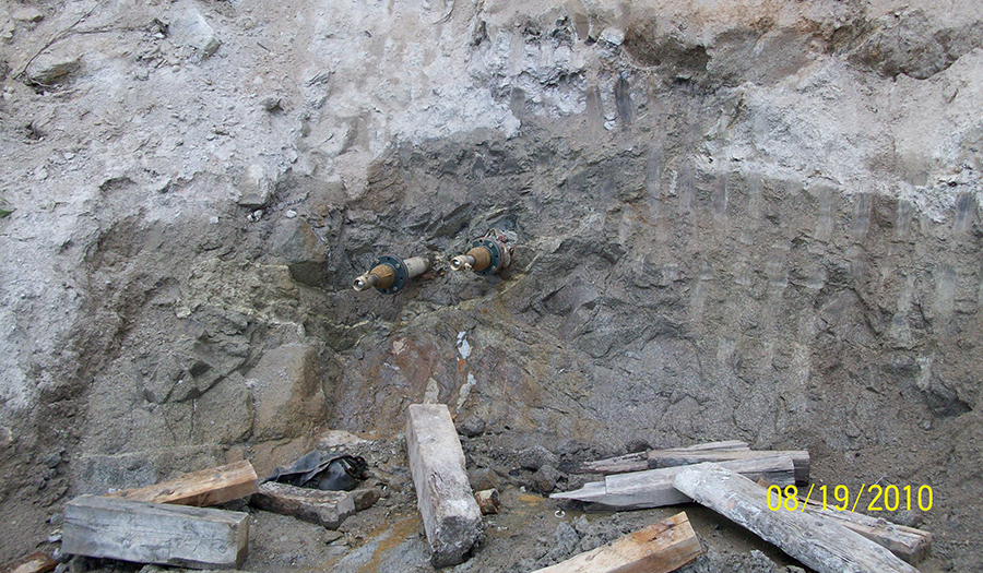 Crystal Mine drain holes